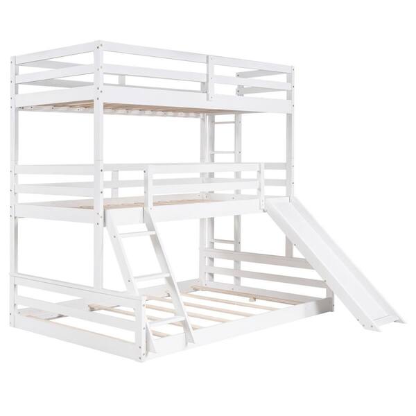 Gosalmon White Twin Over Full, Better Homes And Gardens Kane Triple Bunk Bed