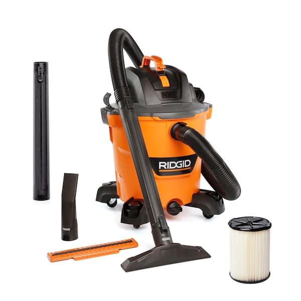 12 Gallon 5.0 Peak HP NXT Shop Vacuum Wet Dry Vac with General Debris Filter, Locking Hose and Accessory Attachments