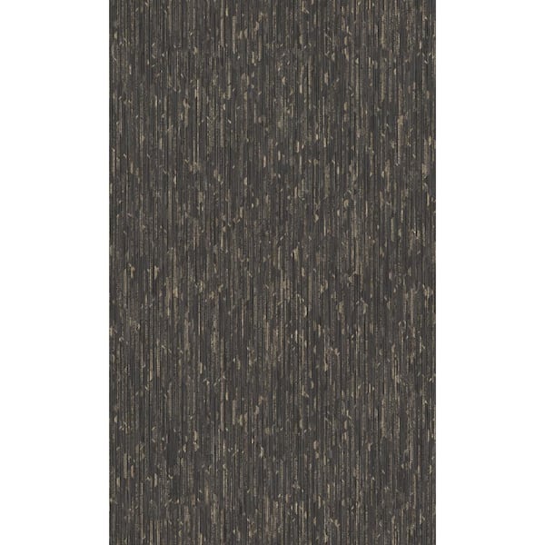 Walls Republic Black Textured Fabric Like Printed Non-Woven Paper Nonpasted Textured Wallpaper 57 Sq. Ft.