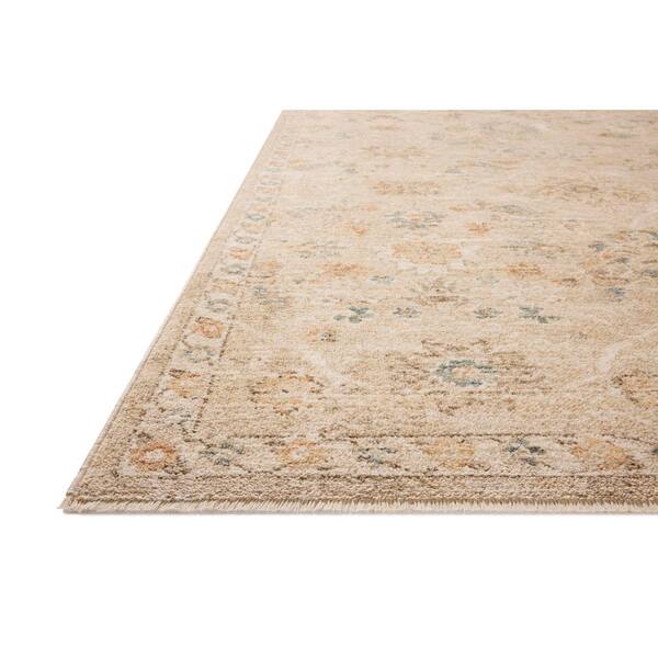 Chris Love Julia Palma Natural / Multi 2 ft. 7 in. x 10 ft.  Traditional Runner Rug