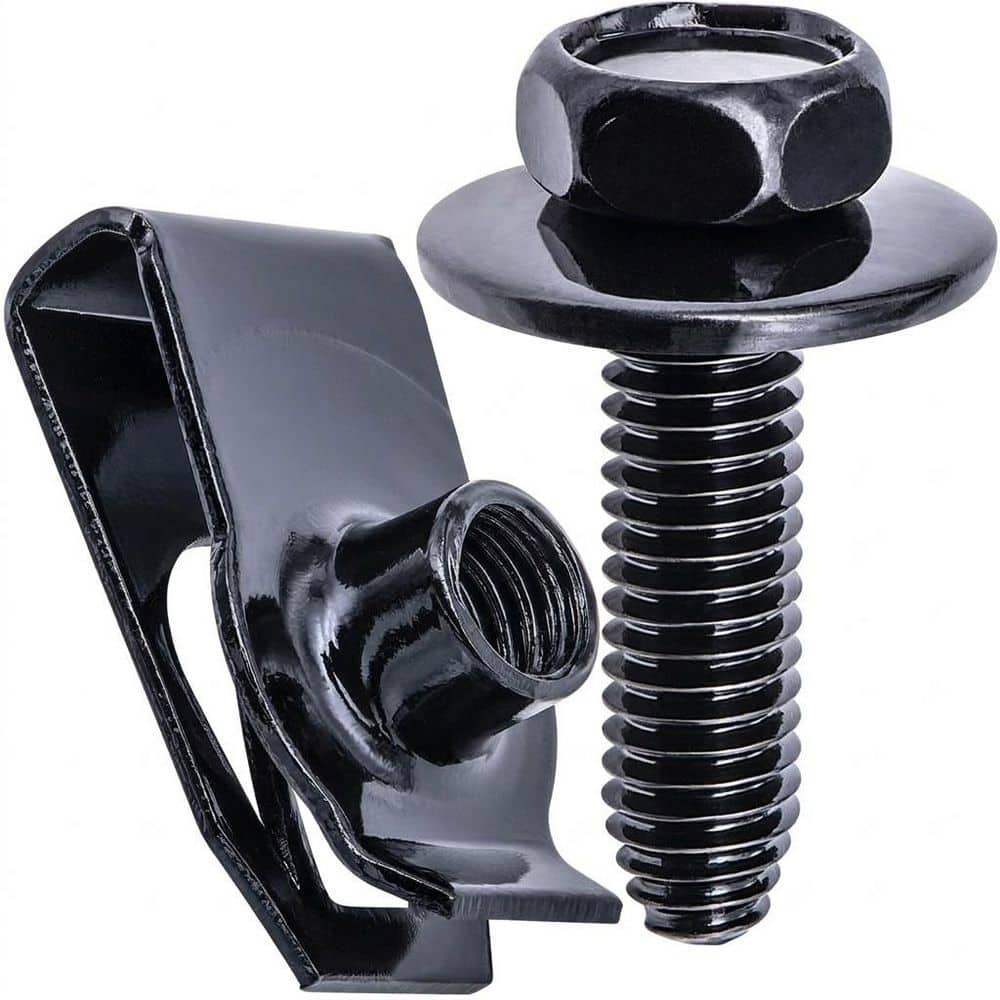 20 Set M6-1.0 Extruded U Nuts and Body Bolts Kit for Body Fender Bumper Radiator Hood Shield Panel Replacement price history on PriceWatchPro