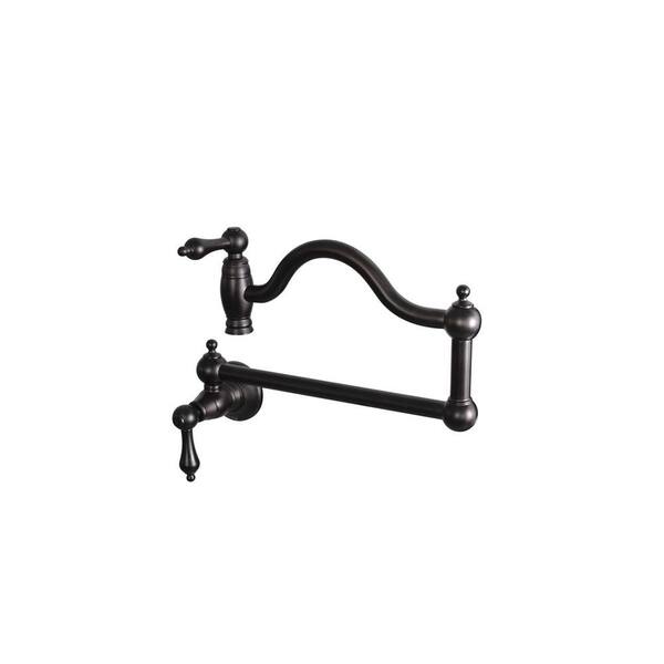 Belle Foret Wall-Mounted Potfiller in Oil Rubbed Bronze