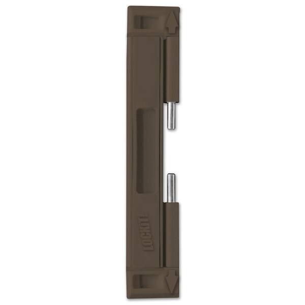 LOCKiT! Brown Double Bolt Sliding Door Lock