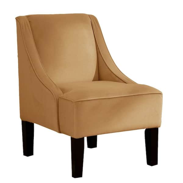 Unbranded Palisade Honey Velvet Arm Chair