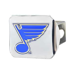 NHL St. Louis Blues Color Emblem on Chrome Hitch Cover