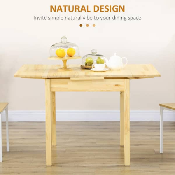 Costway Light Gray Wood 28 in. 4-Legs Rectangular Kitchen Dining Table for  Small Space Seats 4 KC55540GR - The Home Depot