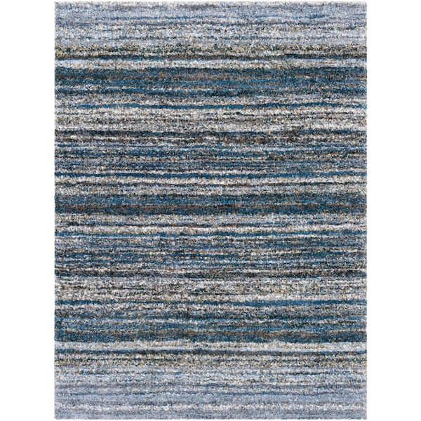 Livabliss Portofino Navy Abstract 5 ft. x 7 ft. Indoor Area Rug