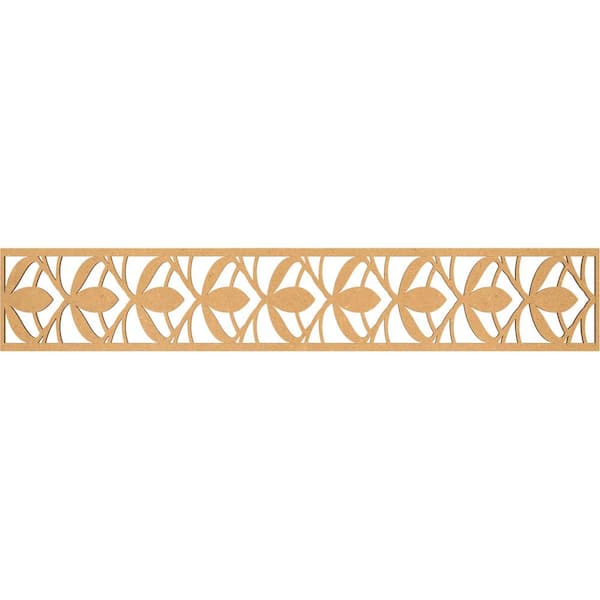 Ekena Millwork Salem Fretwork 0.25 in. D x 46.625 in. W x 8 in. L MDF Wood Panel Moulding