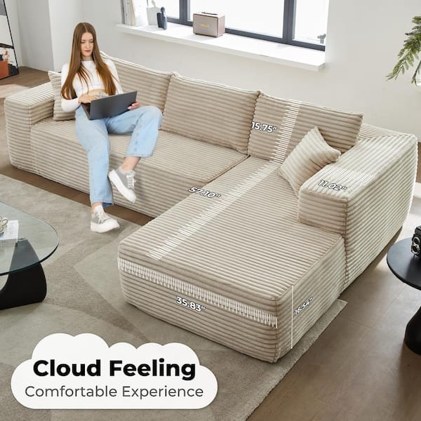 All modern 106 reversible sectional discount