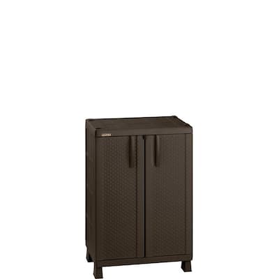 Plastic Storage Cabinet 36x22x72 - Black