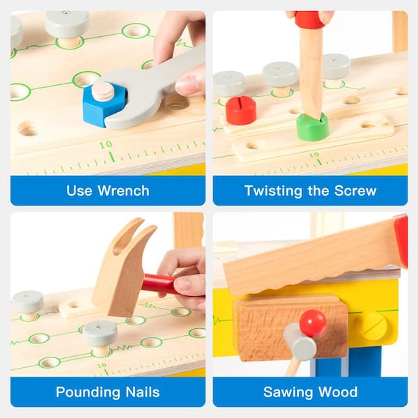 Wooden Toy Kids Workbench