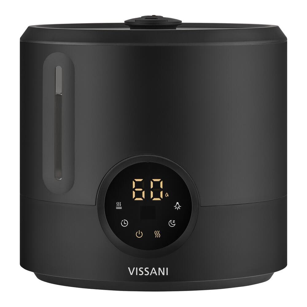 Vissani 2 Gal. Ultrasonic Humidifier 360 ° Turning Dual Nozzle