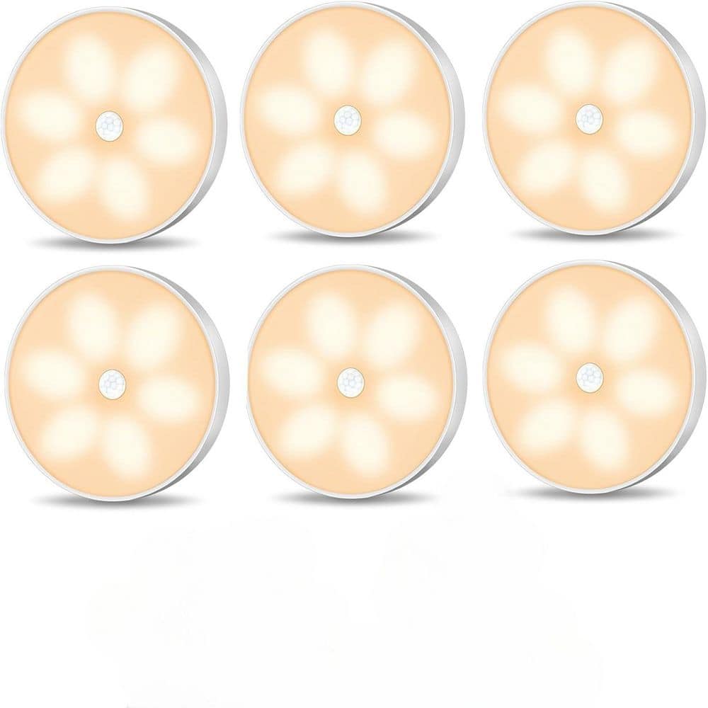6 Light Dimmable Color Changing Warm White Integrated LED Under Cabinet Puc
