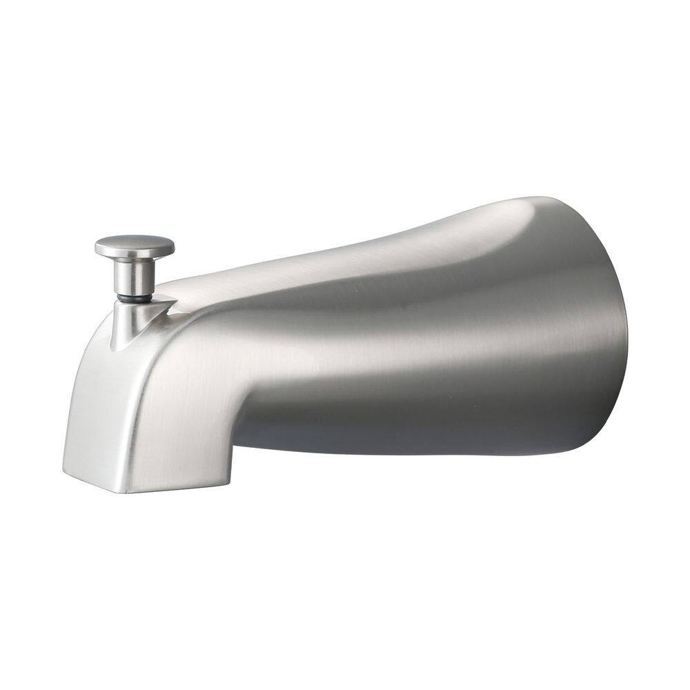 Bath Tub Spout with Universal Connection and Pull-Up Diverter in Brushed Nickel price history on PriceWatchPro