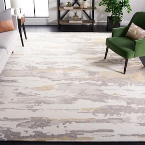 Abstract Ivory/Gray 8 ft. x 10 ft Sky Area Rug