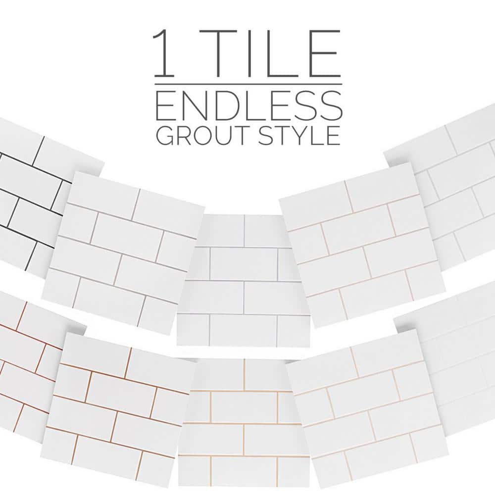 Essential White Matte Ceramic Subway Wall Tile 3" x 6"