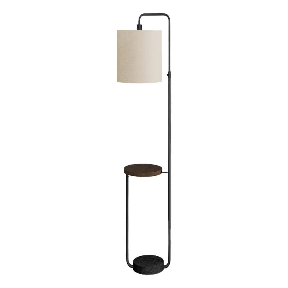 67 in. Contemporary Black Metal Floor Lamp with Cream Shade, Usb Port Included price history on PriceWatchPro