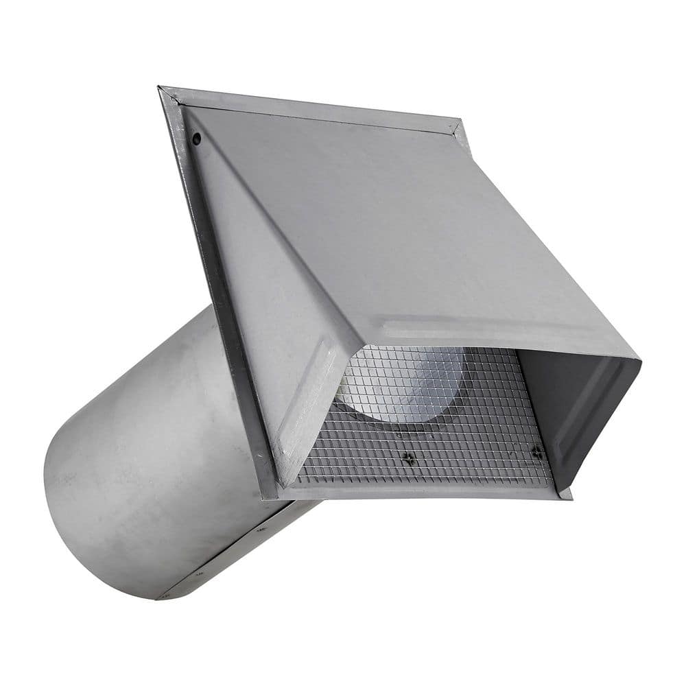 6-In. 26-Gauge Paint-Grade Galvanized Fresh Air Intake Vent with Wire Mesh Screen and 11-In. Pipe in Gray price history on PriceWatchPro