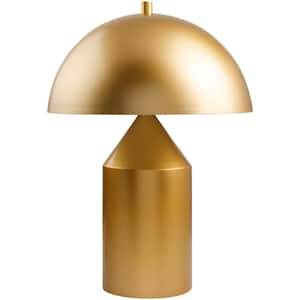 Elder Gold Metal Cylinder 21 in. Accent Table Lamp (1-Light)