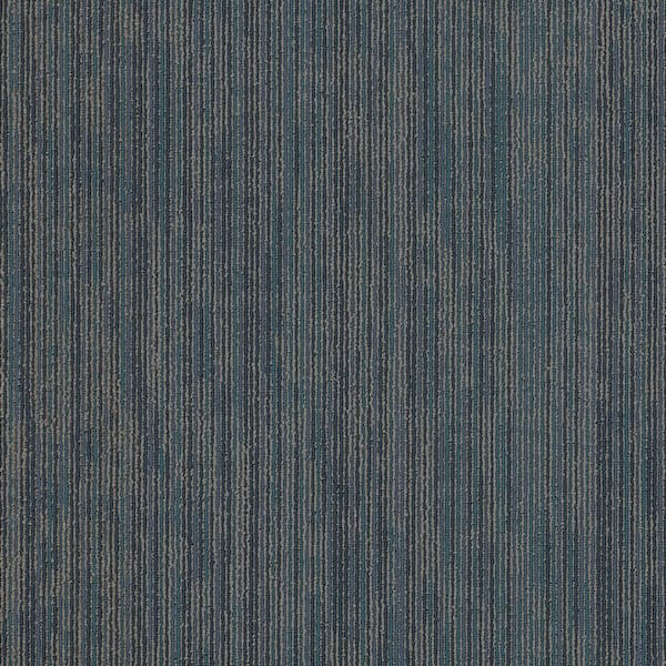 Shaw Hearn - Vivid - Blue Commercial/Residential 24 in. x 24 in. Glue-Down Carpet Tile Square (80 sq. ft.)