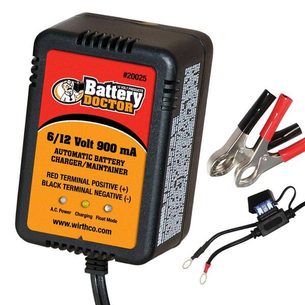 Battery Doctor 6/12 Volt Fully Automatic 900 mA Smart Charger