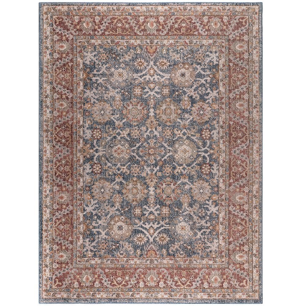 Multi-Colored 3 ft. x 5 ft. Faith Persian Bordered Traditional Woven Area R