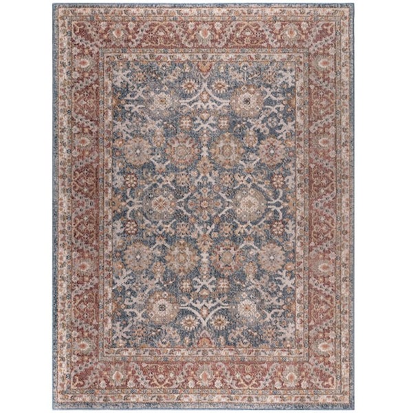 Unbranded Multi-Colored 3 ft. x 5 ft. Faith Persian Bordered Traditional Woven Area Rug