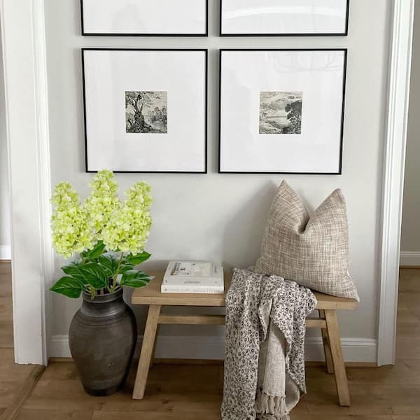 Unbranded Home Decor Series: 3-Piece, 27.5"H x 4"W Green Artificial Cone Hydrangea