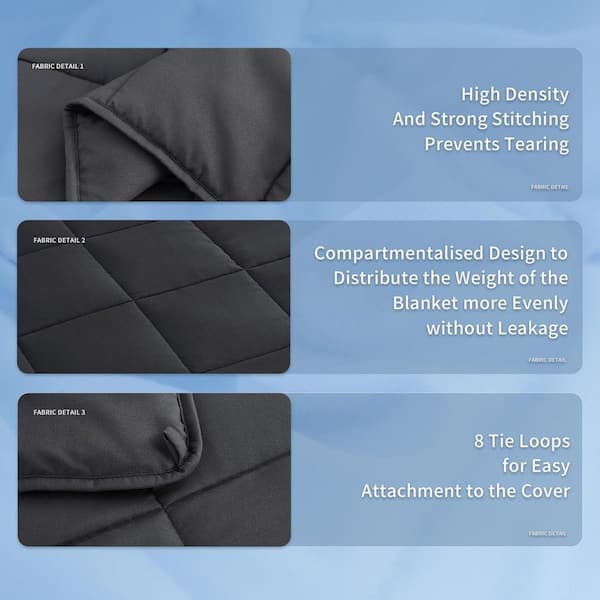 Afoxsos Cooling Breathable Heavy Weighted Blanket with Glass
