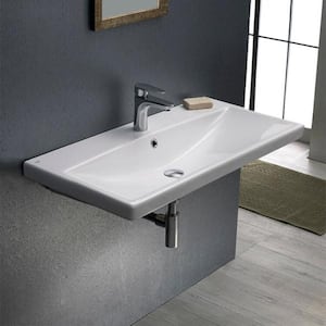 Frame Wall Mounted Sink in White