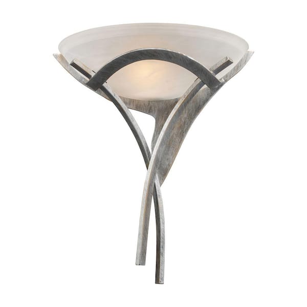 Titan Lighting Aurora 1-Light Tarnished Silver Sconce