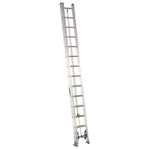 28 ft. Aluminum Extension Ladder with 300 lbs. Load Capacity Type IA Duty Rating