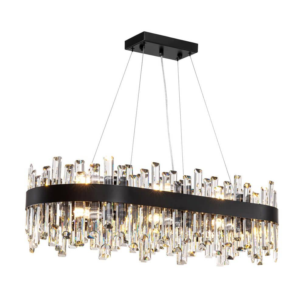Reviews for WDETR 35.5 in. Dimmable 16-Light Crystal Chandelier Modern