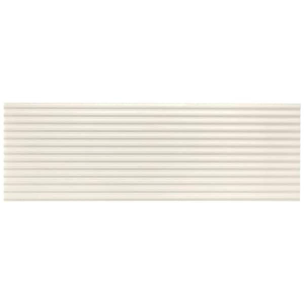 Ivy Hill Tile Linear White 4 in. x 0.51 in. Matte Ceramic Wall Tile Sample