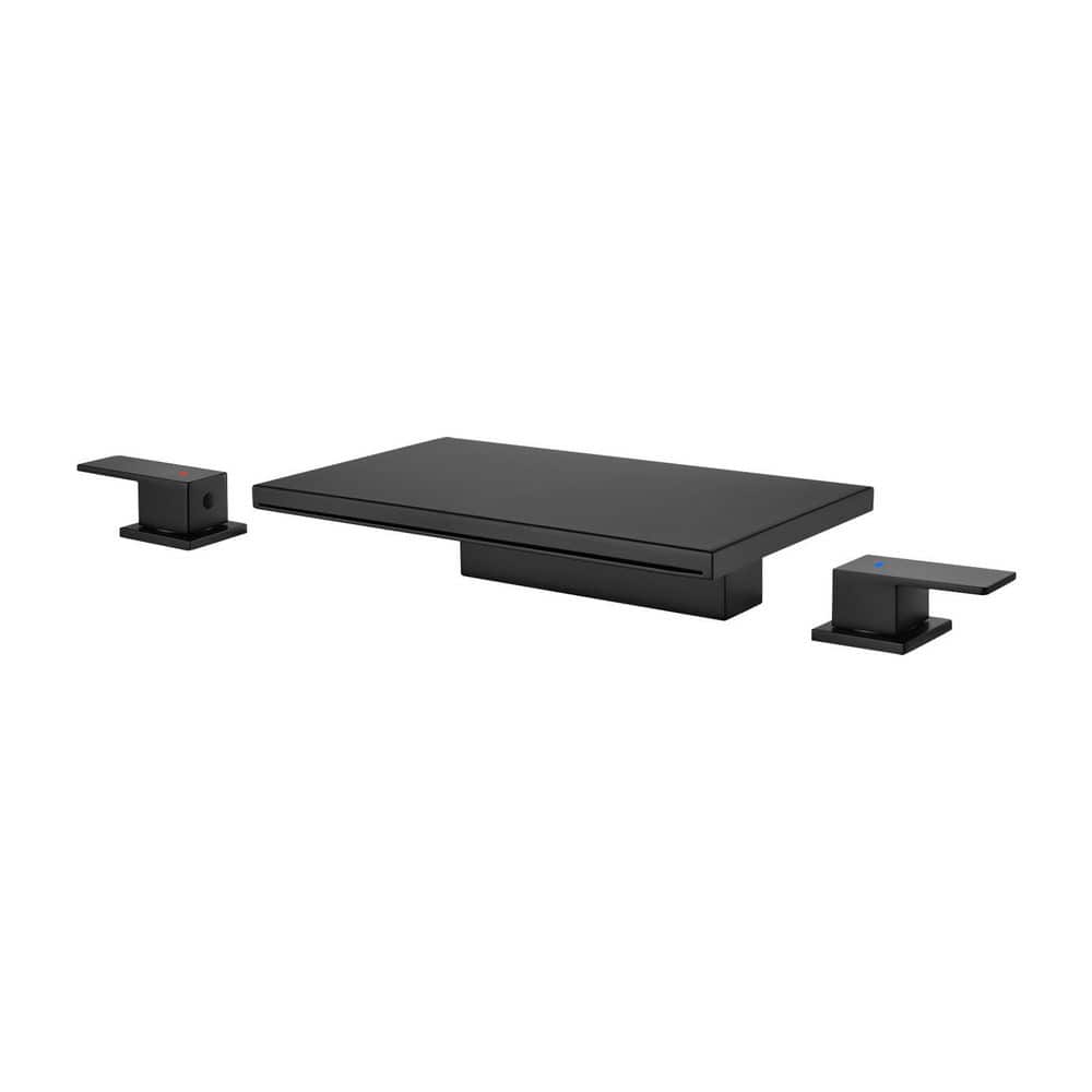 8 in. Widespread Double Handle Bathroom Faucet in Black price history on PriceWatchPro