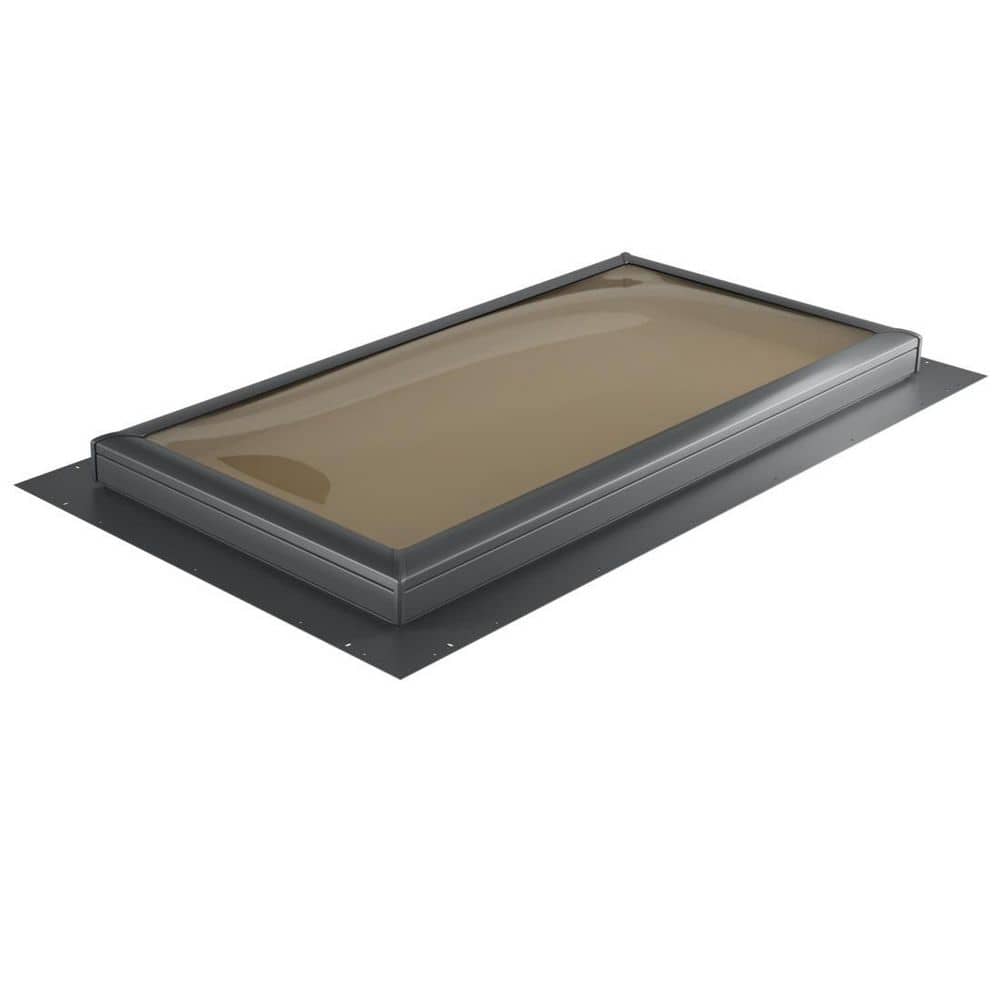 22-1/2 in. x 46-1/2 in. Fixed Self Flashed Polycarbonate Double Dome Skylight with Bronze Over Clear Dome price history on PriceWatchPro