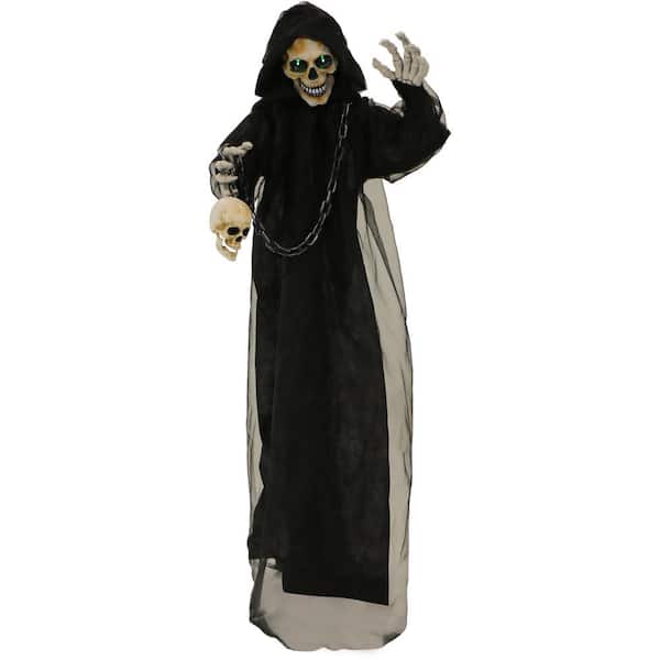 HALLOWEEN LIFE SIZE ANIMATED ANGEL OF DEATH PROP DECORATION HAUNTED HOUSE 