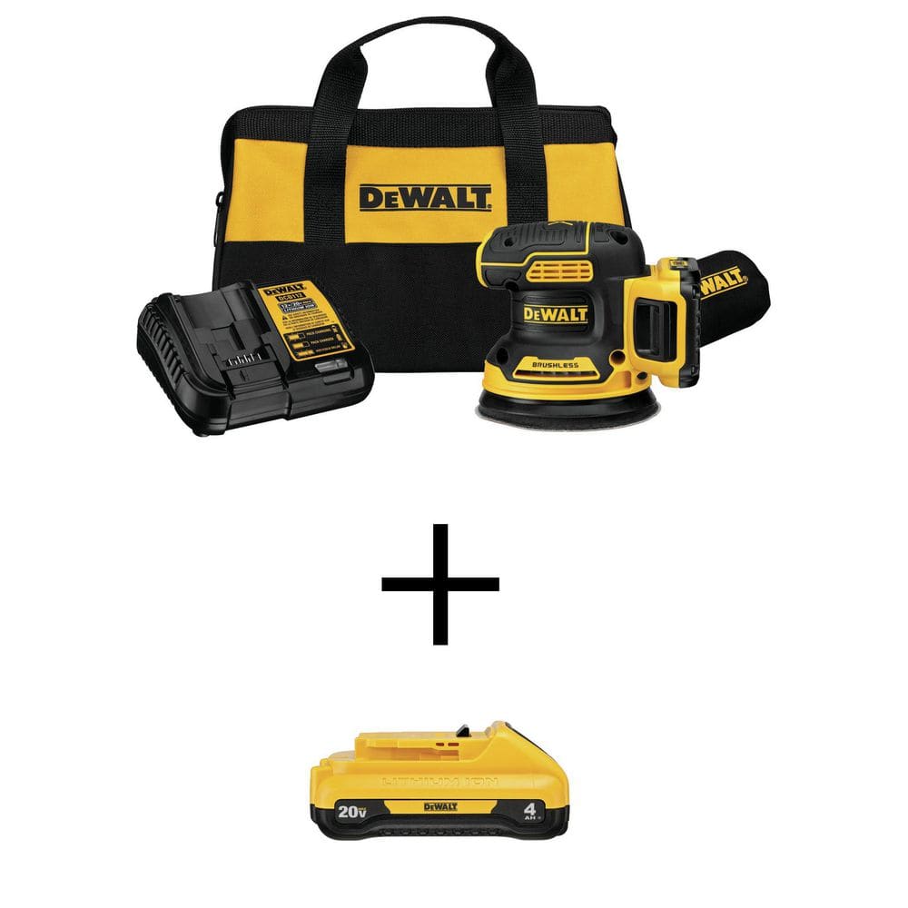 20V MAX XR Cordless Brushless 5 in. Random Orbital Sander with 20V 4.0Ah Compact Battery, 20V 2.0Ah Battery and Charger price history on PriceWatchPro