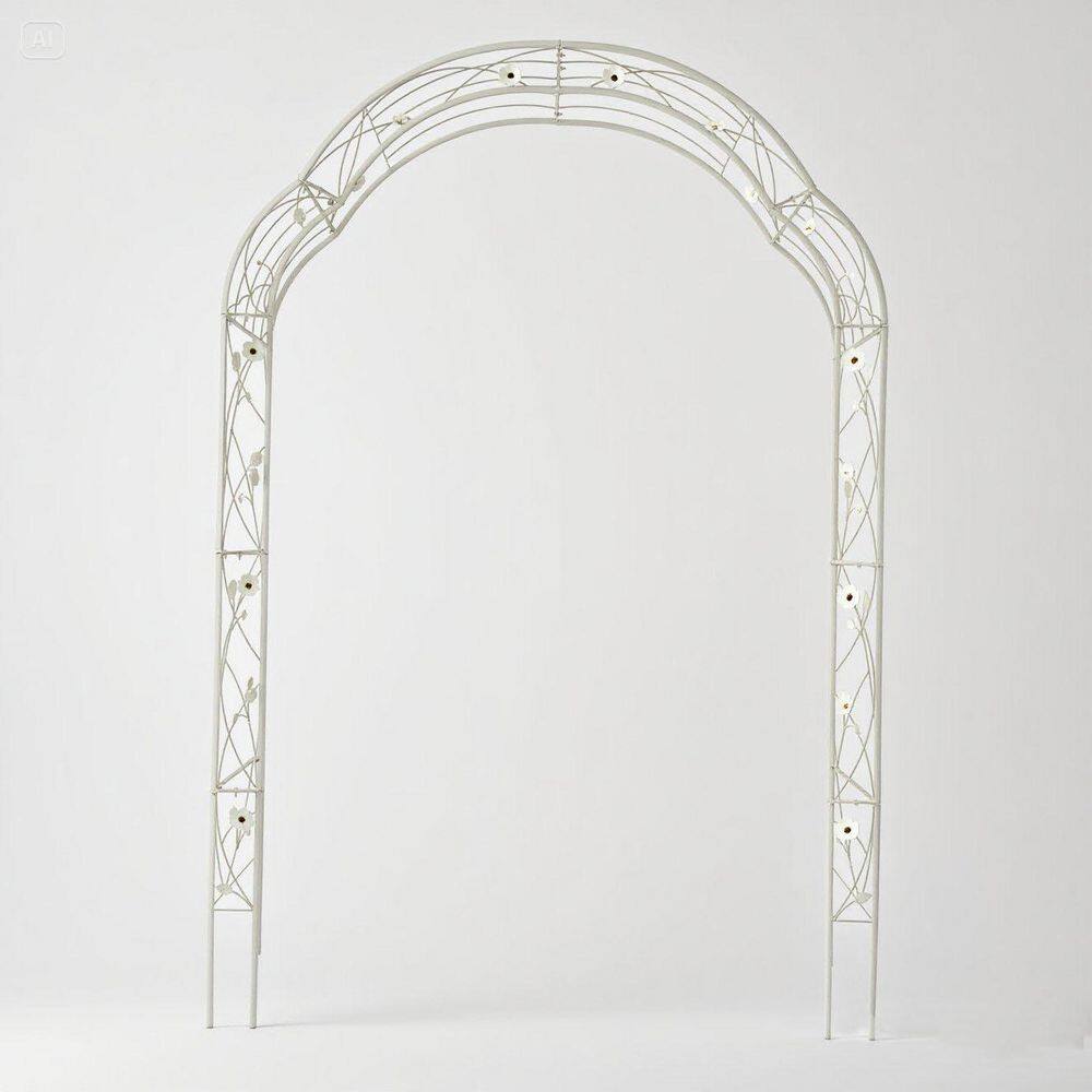 Metal Garden Arch Assemble Freely With 8 Styles Garden Arbor Trellis Climbing Plants Support Rose Arch Black