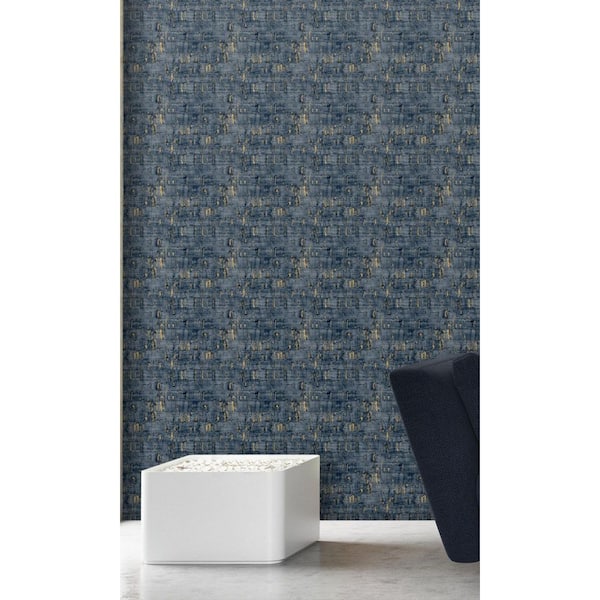 Blue LOKTA (3627A) wall paper Roll 50cm X 960cm