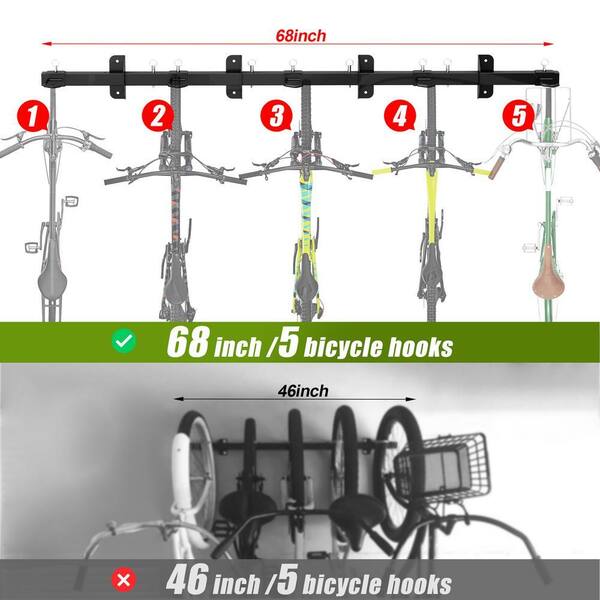 Bicycle Parking Rack Buckle Portable Wall Mount Ho... - Grandado - 9