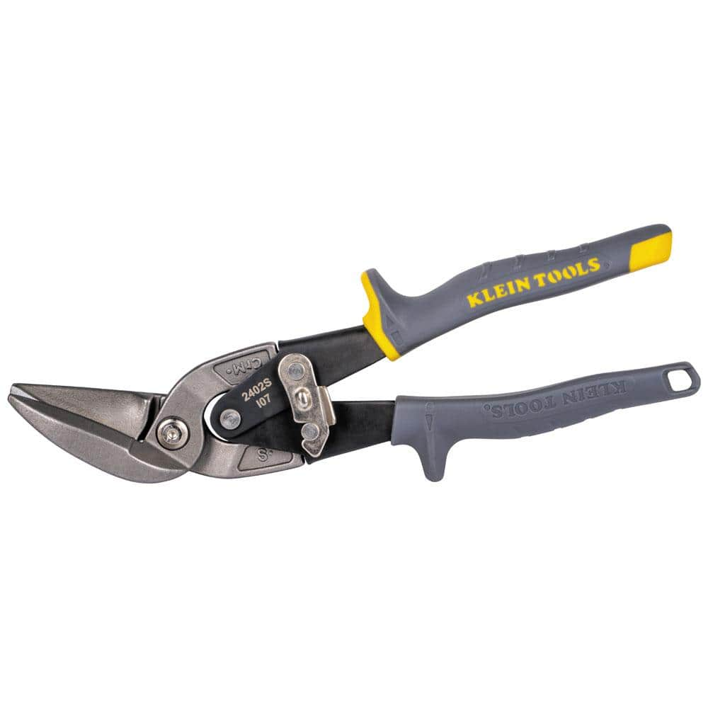 Klein Tools Offset Straight-Cutting Aviation Snips 2402S - The Home Depot