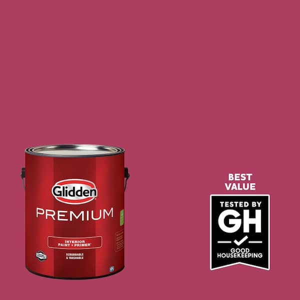 Glidden Premium 1 gal. PPG1183-7 Heart's Desire Satin Interior Latex Paint