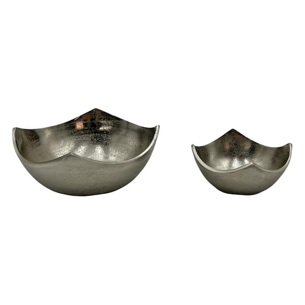 Modern Silver Bowl Aluminum Set