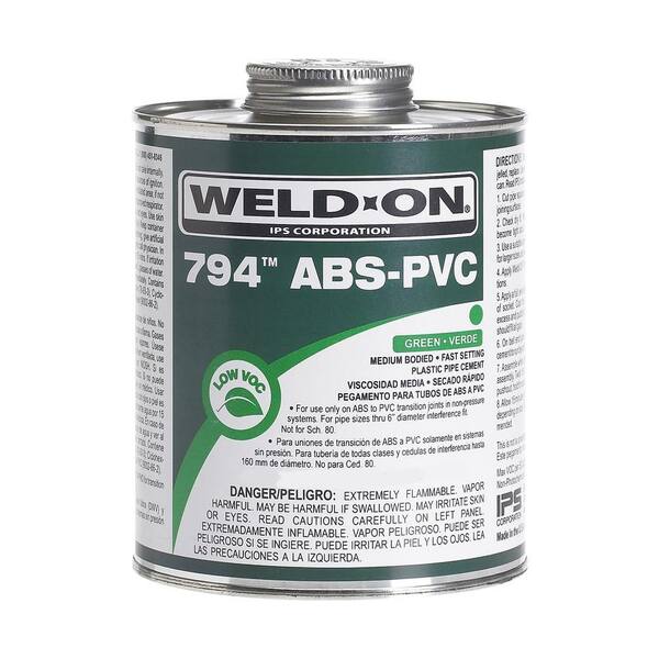 Weld-On 32 oz. ABS-PVC 794 Transition Cement in Green