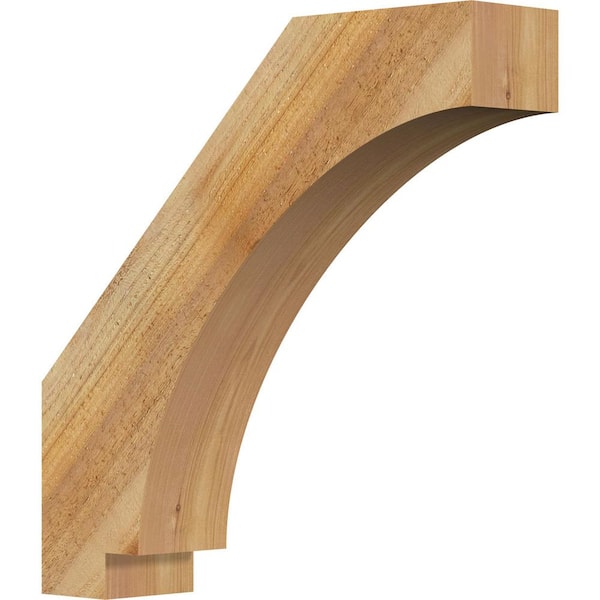 Ekena Millwork 4"W x 18"D x 18"H Imperial Rough Sawn Knee Brace, Western Red Cedar