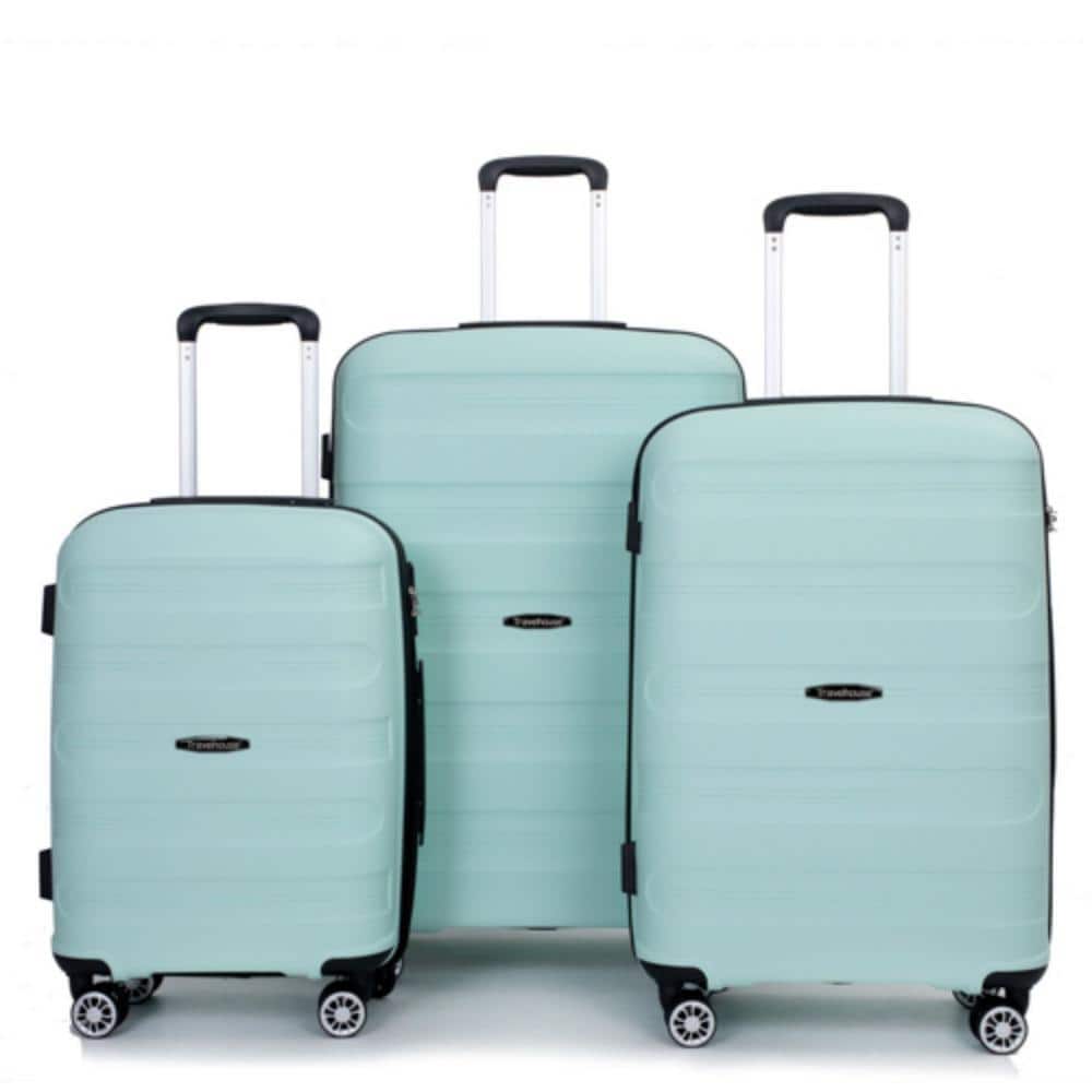 3-Piece PP Luggage Sets Lightweight Durable Suitcase with TSA Lock (20/24/2