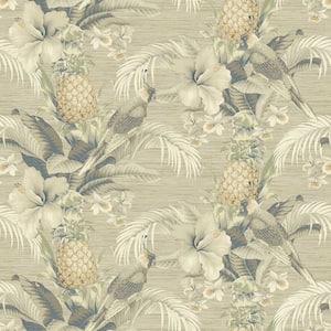 Beach Bounty Coconut Vinyl Peel and Stick Wallpaper Roll (Covers 30.75 sq. ft.)