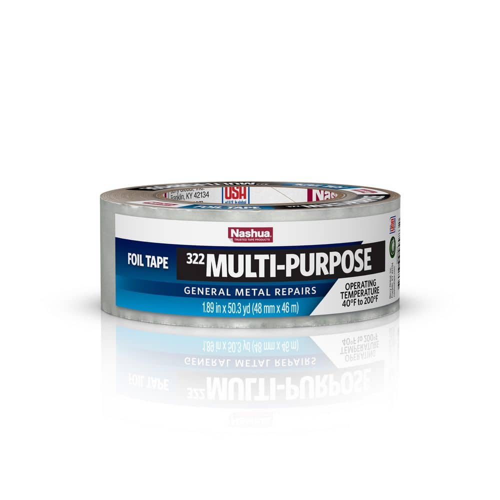 Nashua Tape 1.89 in. x 50 yd. 322 Multi-Purpose HVAC Foil Sealer