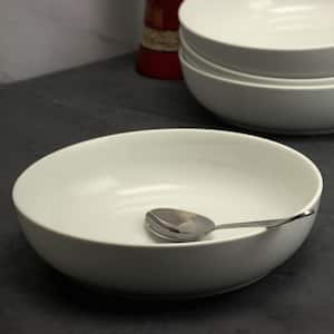 Extra Wide 8.5 in. White Dinner and Serving Bowl (Set of 4)